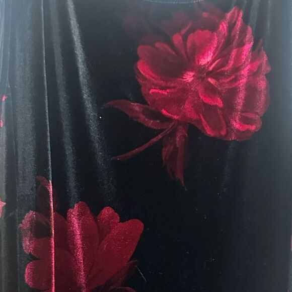 Vintage Velvet Floral Dress‎ - Picture 13 of 16